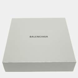 Pre Owned Balenciaga Dark Green Logo Embroidered Cotton Half Sleeve T-Shirt S