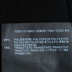 مملوكة مسبقًا Balenciaga Black Jersey Laser Cut Detail Mini Skirt S