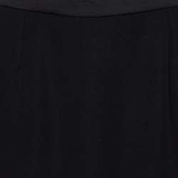 مملوكة مسبقًا Balenciaga Black Jersey Laser Cut Detail Mini Skirt S