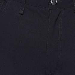 Pre Owned Balenciaga Black Wool Flared Trousers S/Waist 30"