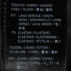 Pre Owned Balenciaga Black Wool Button Front Oversized Shirt XS 