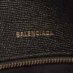 Pre Owned Balenciaga Black Leather Small Ville Bag