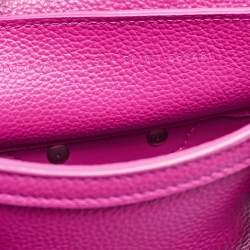 Pre Owned Balenciaga Pink Leather Mini Neo Classic City Tote