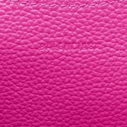 Pre Owned Balenciaga Pink Leather Mini Neo Classic City Tote