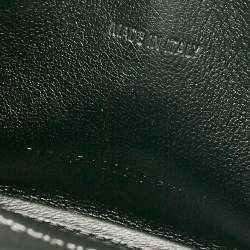 Pre Owned Balenciaga Black Leather XS Diagonal Logo Crystal Hourglass Top Handle Bag