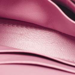 Balenciaga Pink Glitter Leather XS Hourglass Wallet on Chain