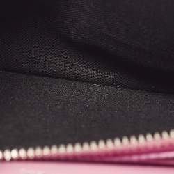 Balenciaga Pink Glitter Leather XS Hourglass Wallet on Chain