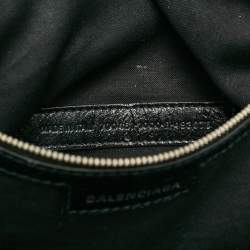 Pre Owned Balenciaga Black Leather Neo Cagole City Tote