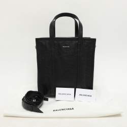 Balenciaga Black Leather Small Bazar Shopper Tote