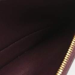 Balenciaga Dark Red Croc Embossed Leather XS Crush Chain Shoulder Bag