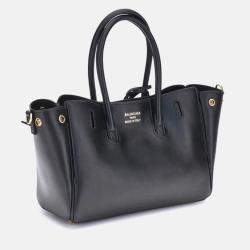 Pre Owned Balenciaga Bel Air Mini Black Leather Handbag