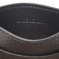 مملوكة مسبقًا حافظة بطاقات بالنسياغا نيو كلاسيك جلد محبب بني