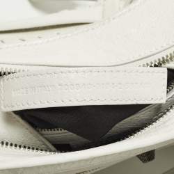 Pre Owned Balenciaga Neo Cagole XS White Leather Tote