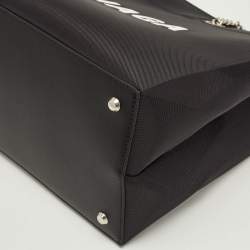 Pre Owned Balenciaga Duty Free Large Black Mesh Nylon Tote