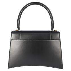 Pre Owned Balenciaga Black Small Leather Hourglass Bag 
