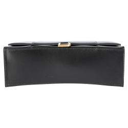 balenciaga hourglass leather bag never