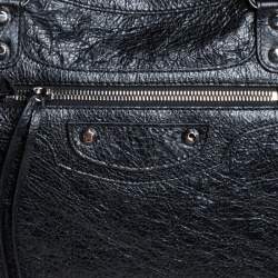Pre Owned Balenciaga Black Leather Classic RH City Tote
