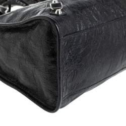 Pre Owned Balenciaga Black Leather Classic RH City Tote