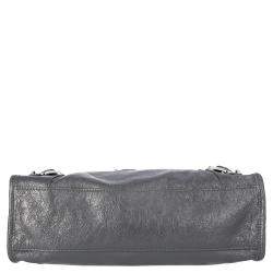 Pre Owned Balenciaga Grey Leather Classic City Small Bag