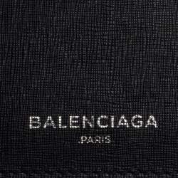 Pre Owned Balenciaga Black Leather Everyday Card Case