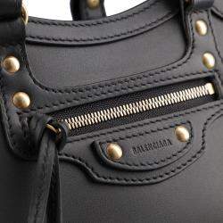 Balenciaga Black Leather Neo Classic Mini Bag