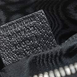 Pre Owned حقيبة بوسطون بالنسياغا x غوتشي ذا هاكر بروجيكت جلد وكانفاس أسود