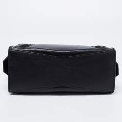 Pre Owned Balenciaga Black Leather Mini Neo Classic Tote