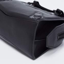 Pre Owned Balenciaga Black Leather Mini Neo Classic Tote