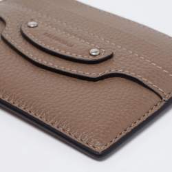 مملوكة مسبقًا Balenciaga Brown Grained Leather Neo Classic Card Holder