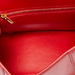 Pre Owned حقيبة بوكس بالمسياغا أورغلاس جلد أسود صغيرة بيد علوية