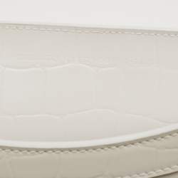 Balenciaga Off White Croc Embossed Leather Small Neo Classic Tote