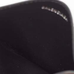 Pre Owned Balenciaga Black Leather Logo Card Holder