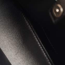 Pre Owned Balenciaga Black Leather Hourglass East-West Tote