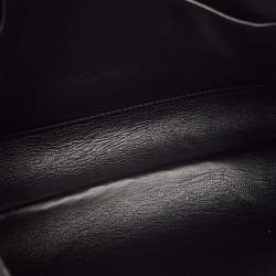 مملوكة مسبقًا Balenciaga Black Leather Logo Wristlet Pouch