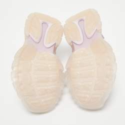 Balenciaga Lilac Rubber and Faux Leather Track Sandals Size 38