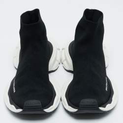 مملوكة مسبقًا Balenciaga Black Knit Fabric 3XL Sock Sneakers Size 40
