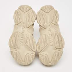 مملوكة مسبقًا حذاء رياضي بالنسياغا تريبل أَس مطاطي بيج مقاس 36