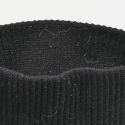 Pre Owned Balenciaga Black  Stretch  Fabric Knife Ankle Socks Boots Size 39.5