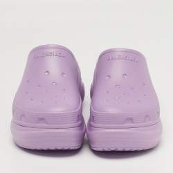 Pre Owned Balenciaga x Crocs Size 39 Purple Rubber Mules
