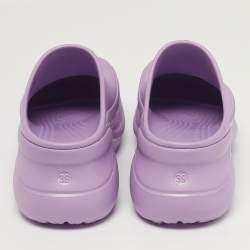 Pre Owned Balenciaga x Crocs Size 39 Purple Rubber Mules