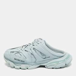 Pre Owned حذاء رياضي بالنسياقا ترايك جلد صناعي أزرق مقاس 42