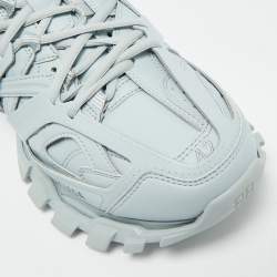 Pre Owned حذاء رياضي بالنسياقا ترايك جلد صناعي أزرق مقاس 42