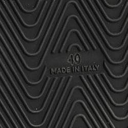 Pre Owned Balenciaga Size 40 Grey Leather puffy Knot Flat Slide