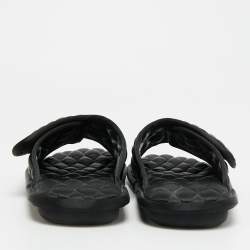Pre Owned Balenciaga Home Size 40 Black Satin Flat Slides