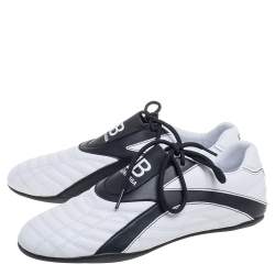 Pre Owned حذاء رياضي بالنسياغا زين قصات جلد أبيض مقاس 38