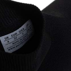 Pre Owned Balenciaga Black Knit Fabric Speed Sneaker Size EU 37