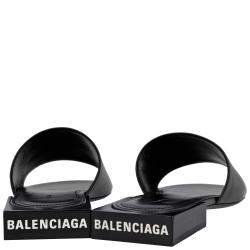 Pre Owned Balenciaga Black Box Mule Size EU 40