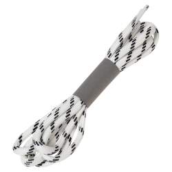 مملوكة مسبقًا حذاء رياضي بالنسياغا عنق منخفض تريبل أس جلد وشبك أبيض مقاس 37