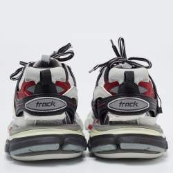 Balenciaga Multicolor Leather and Mesh Track Low Top Sneakers Size 38