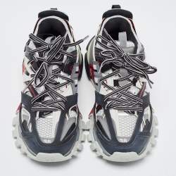 Balenciaga Multicolor Leather and Mesh Track Low Top Sneakers Size 38
